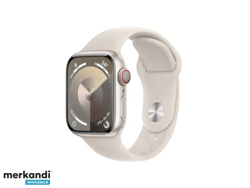Apple Watch S9 Алюминиевый 41-мм GPS-элемент. Спортивный ремешок Starlight S/M MRHN3QF/A