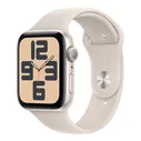 Apple Watch SE (2023), 44 мм корпус из алюминия цвета «Starlight», спортивный ремешок «Starlight»