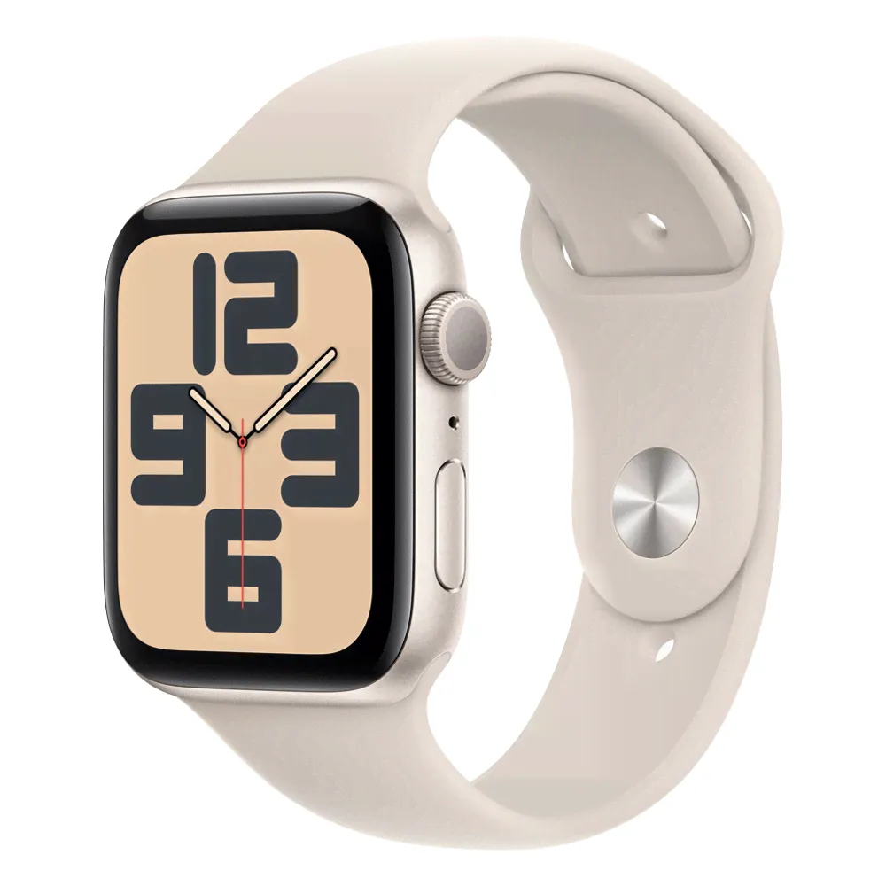 Apple Watch SE (2023) 44mm, Starlight/Starlight Sport Band-2